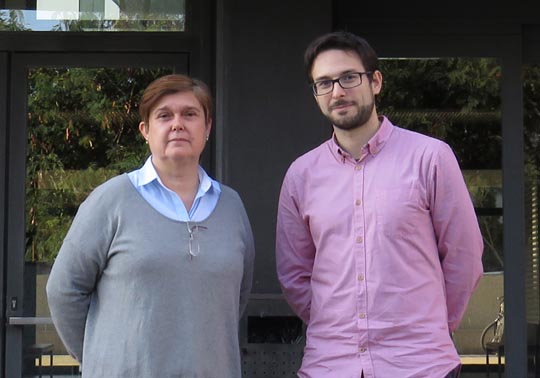Julia Salom i Félix Fajardo, del grup de recerca Innovación y desarrollo local (INNODES) de la Universitat de València